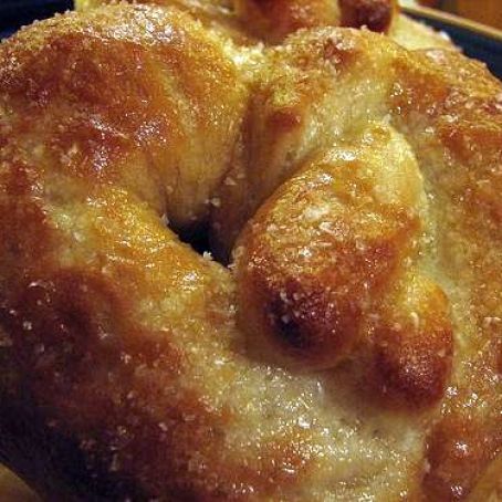 Soft Chewy Homemade pretzles