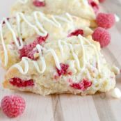 White Chocolate Raspberry Scones