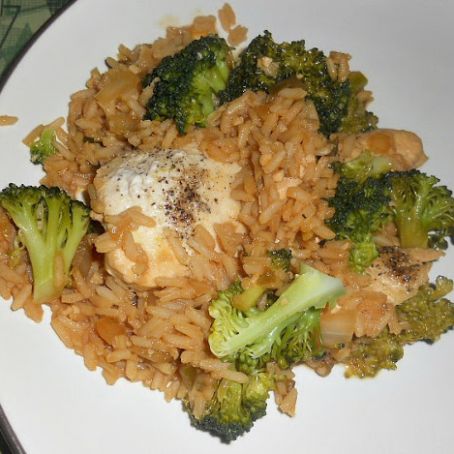 One Pot Spicy Asian Chicken and Rice