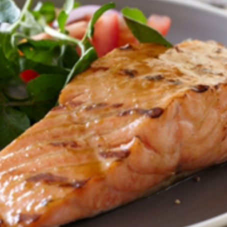 Brown sugar grilled salmon