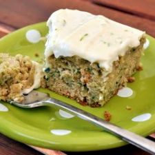 Zucchini Cake with Lime Cream Cheese Frosting