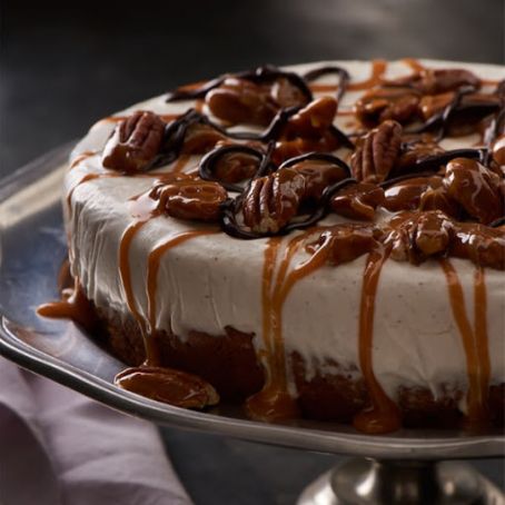 Pecan Turtle Ice Cream Cake