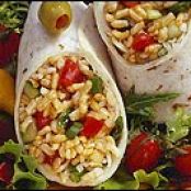 Mediterranean Salad Roll-Up