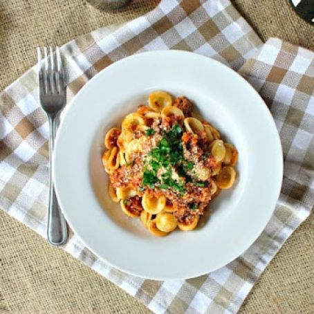 Orecchiette Bolognese