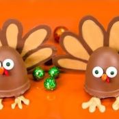 Turkey Shaped Buckeye Peanut Butter Balls