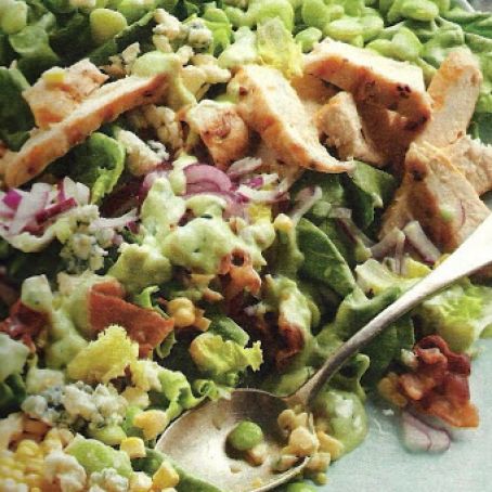 Succotash Salad with Buttermilk Avocado Dressing
