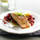 Peppered Salmon with Roasted Root Vegetables