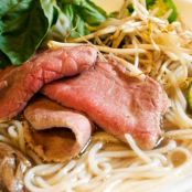 Vietnamese Pho Tai (beef noodle soup)