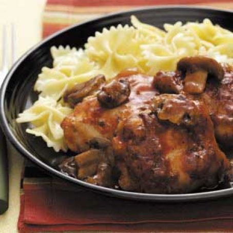 Chicken Merlot with Mushrooms Recipe