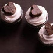 Brownie Heart Cupcakes