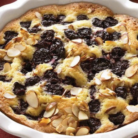 Warm Almond-Cherry Cake