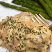 Supremes de Volaille aux Champignons (Chicken Breasts with Mushroom and Cream)