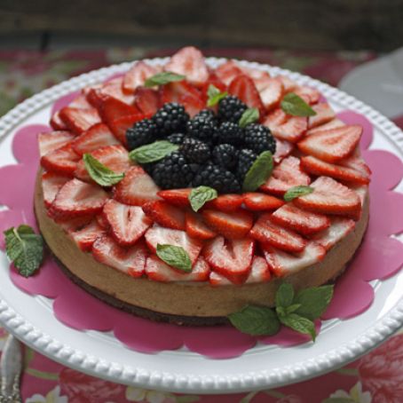 V-Day Berry Cheesecake