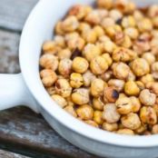 Salt and Vinegar Roasted Chickpeas