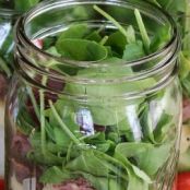 Beef****Beef and Cheddar Mason Jar Salad