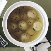 LEMONGRASS CONSOMME w/LEEK MATSO BALLS
