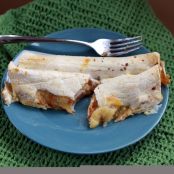 Peanut Butter Banana French Toast Enchiladas