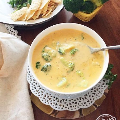 Broccoli Cheddar Soup For One