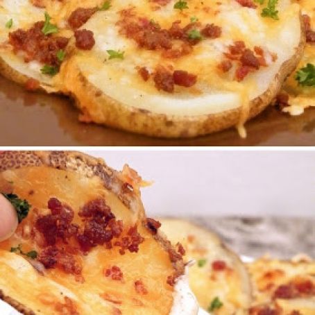 Cheesy Bacon Oven Chips