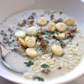 Crockpot Sweet Corn and Sausage Chowder