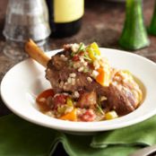 Lamb shanks with barley