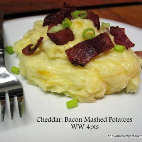 Sides, Carbs (helathy): Mashed Potatoes with Cheddar and Bacon  (WW 4pts)