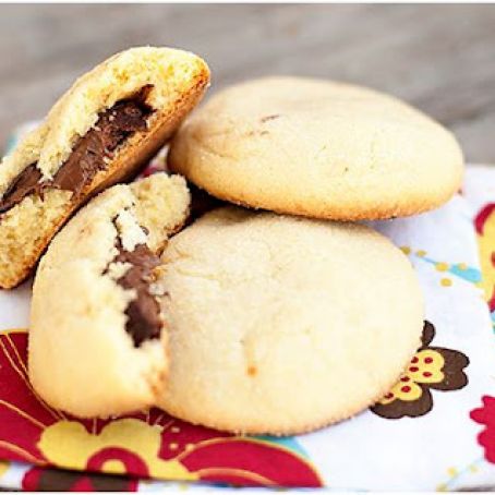 Nutella Filled Sugar Cookies