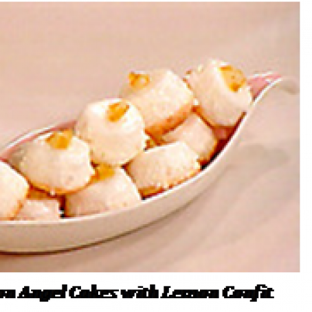 LEMON ANGEL CAKES WITH LEMON CONFIT