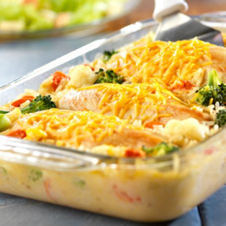 Cheesy Chicken & Rice Casserole