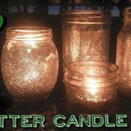 Glitter Candle jars