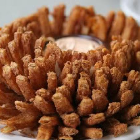 Outback's Blooming Onion and Dipping Sauce