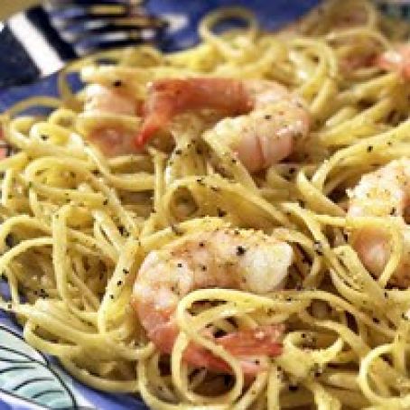 Garlic Shrimp Linguini