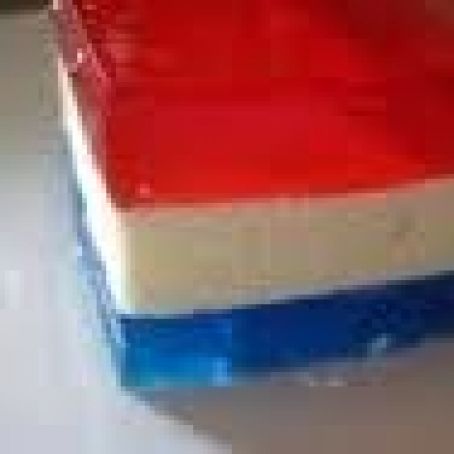 Freedom Ribbon Jello