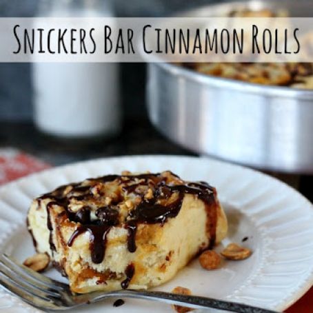 Snickers Bars Cinnamon Rolls