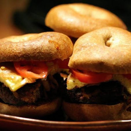 Breakfast Bagel Sliders with Sundried Tomato Butter