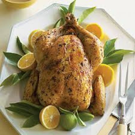 Lemon and Onion Roasted Chicken