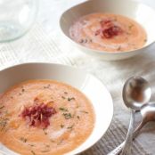 Melon Soup with Prosciutto