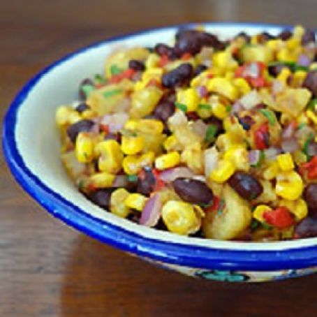 Roasted Corn, Pineapple and Black Bean Salad