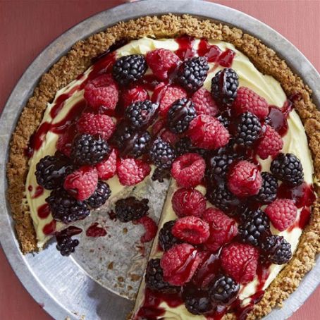 Double Berry Custard Pie