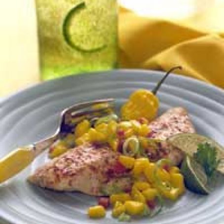 Spicy Red Snapper with Mango Salsa