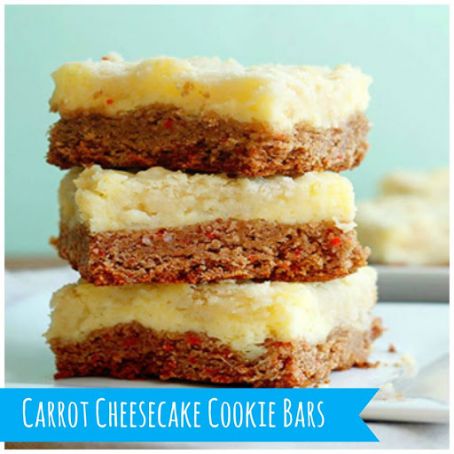 Carrot Cheesecake Cookie Bars