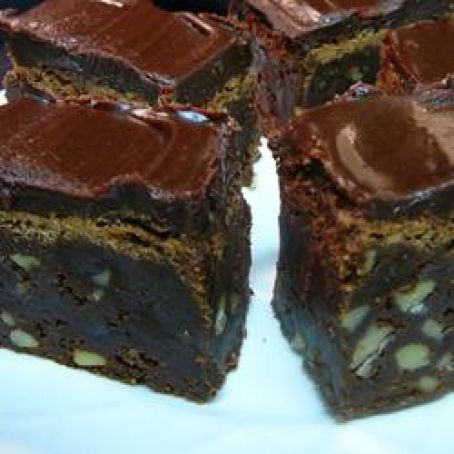 Scrumptious Frosted Fudgy Brownies