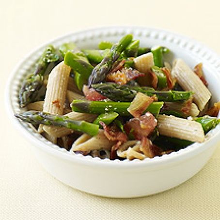 PENNE WITH ASPARAGUS AND BACON