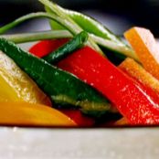 Choi Sum and Mixed Vegetable Salad with Pineapple Dressing