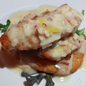 Deconstructed Chicken Wellington with Maple Cream Sauce