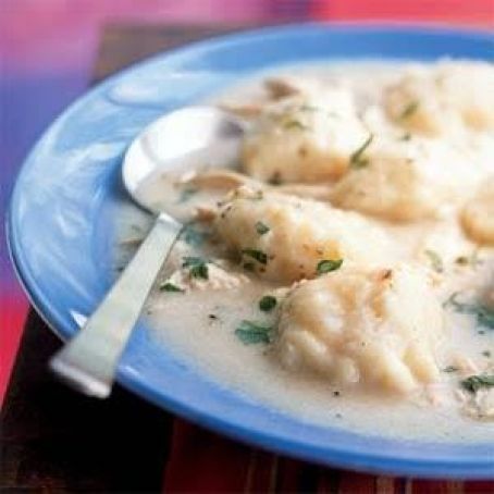 Chicken and Dumplings Made from Scratch