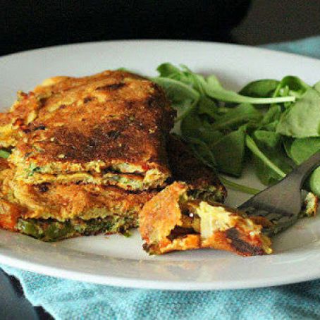 Chickpea flour veggie omelet