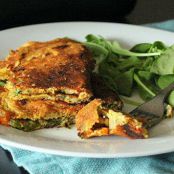 Chickpea flour veggie omelet