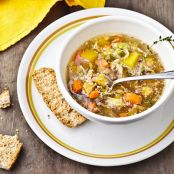 Slow Cooker Autumn Harvest Veggie Soup