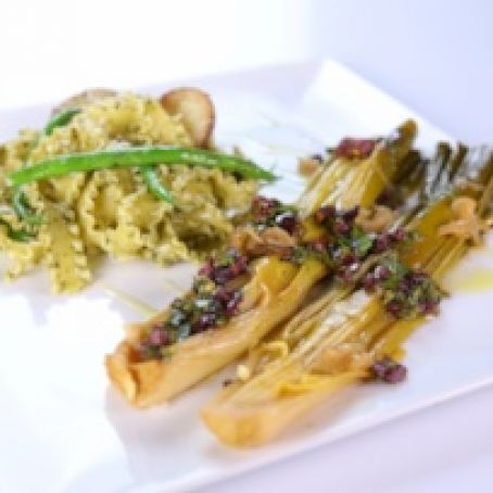 MARIO BATALI'S BRAISED LEEKS WITH OLIVE